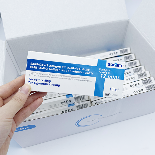BfArM-gelistetes, CE-gekennzeichnetes COVID-19-Antigen-Schnelltest-Kit